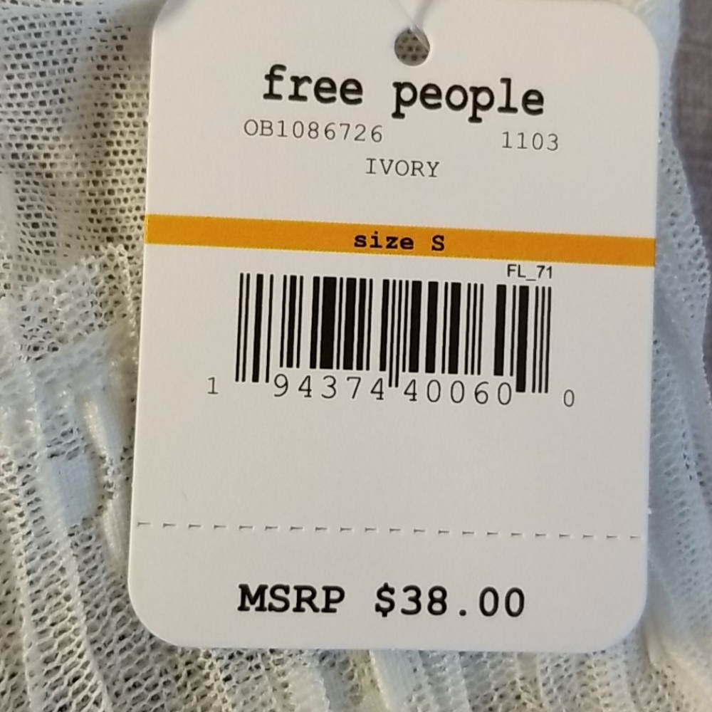 Free People Gabriella Lace Bra in Ivory Small - Picture 12 of 15